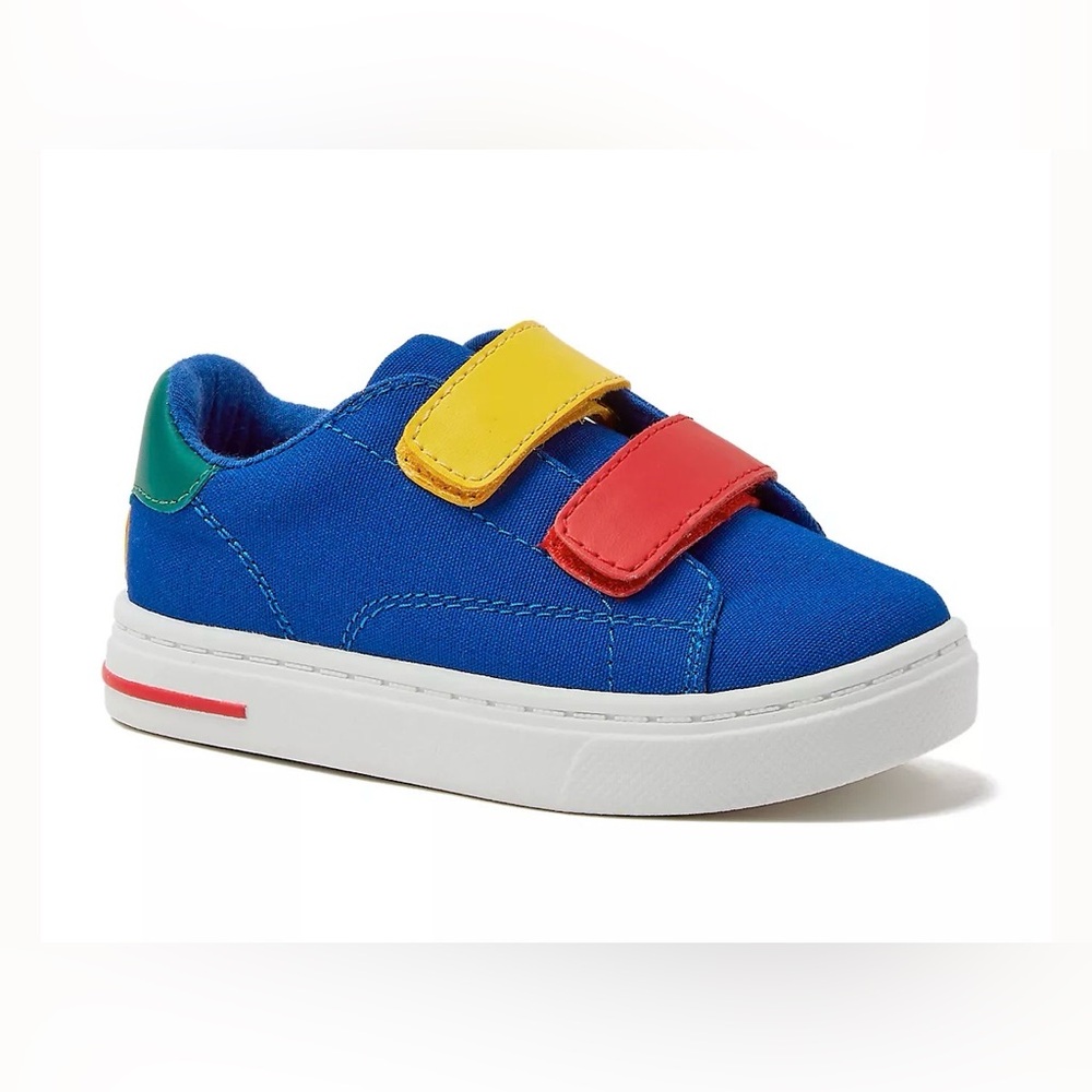 Lands End Easy On Sneakers size 5 toddler primary colors classic style